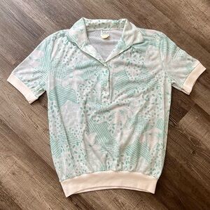 Vintage 80’s Pattern Polo Shirt